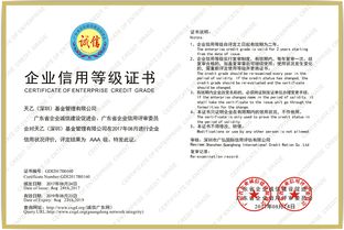 熱烈祝賀天乙基金榮膺AAA級(jí)信用企業(yè) 信用評(píng)估與行業(yè)典范